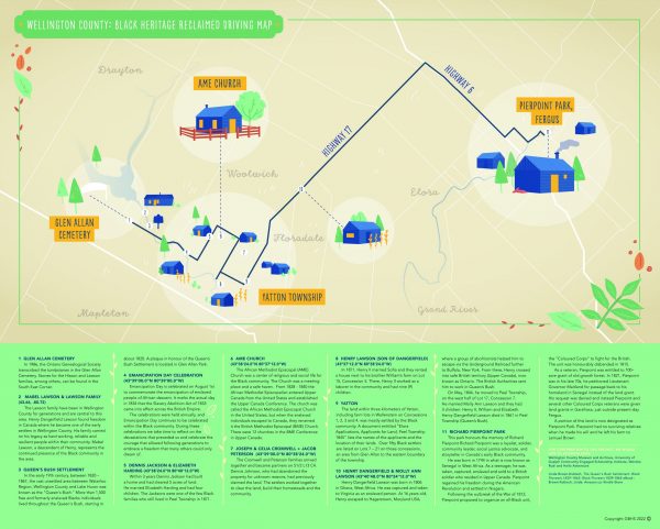 Wellington County: Black Heritage Reclaimed Driving Map
