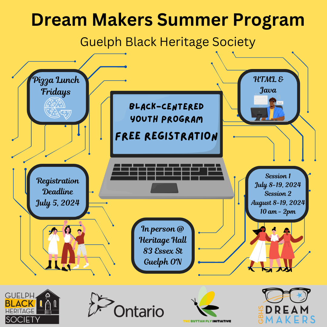 Dream Makers Summer Camps July and August 2024 Guelph Black